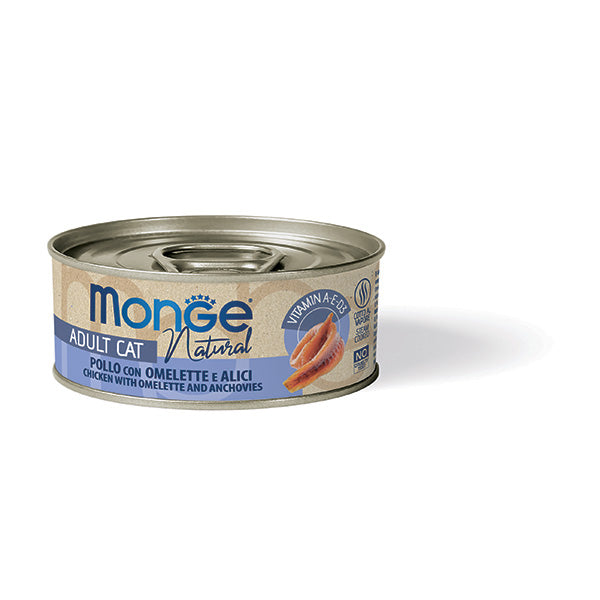 Monge Natural Pollo con Omelette e Alici Adult 80g