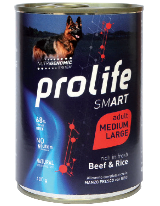 Prolife Smart Adult Medium/Large Manzo e Riso 400g