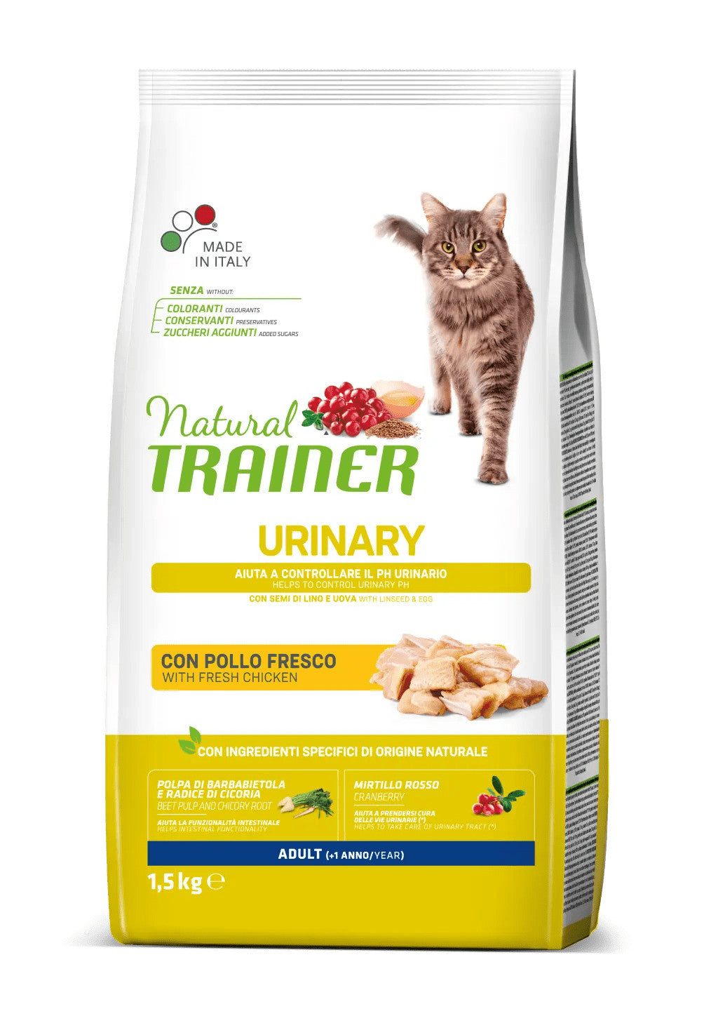 Natural Trainer Cat Urinary Adult Pollo 1,5 kg