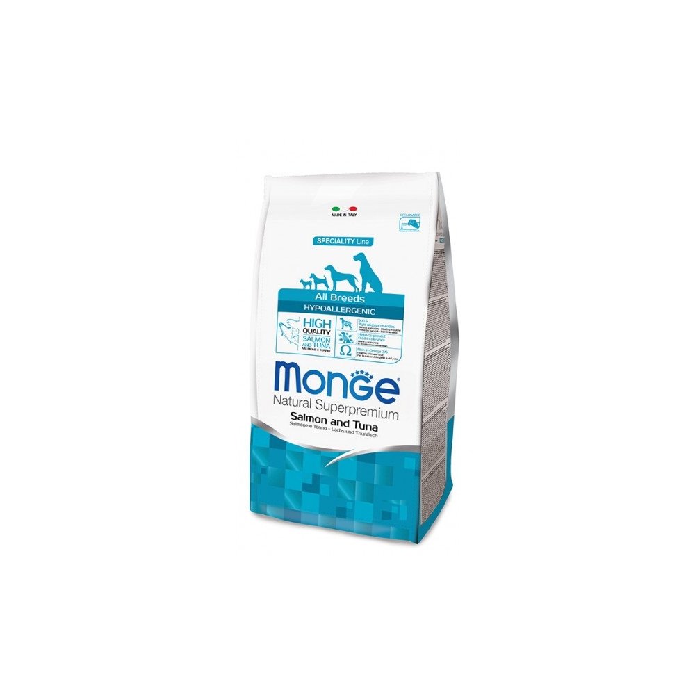 Monge Natural Superpremium All Breeds Adult Hypo con Salmone e Tonno 12 kg