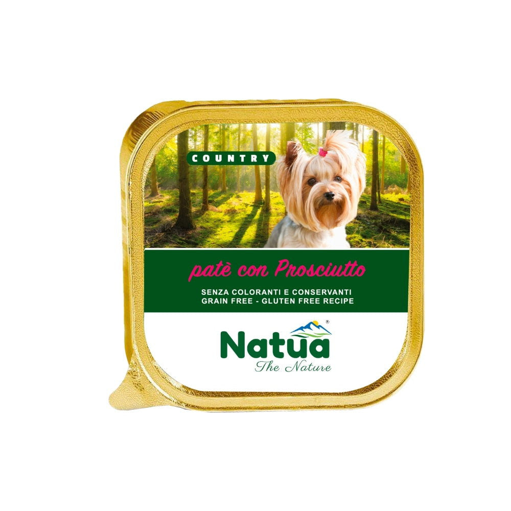 Natua Country Patè con Prosciutto Cane 100g