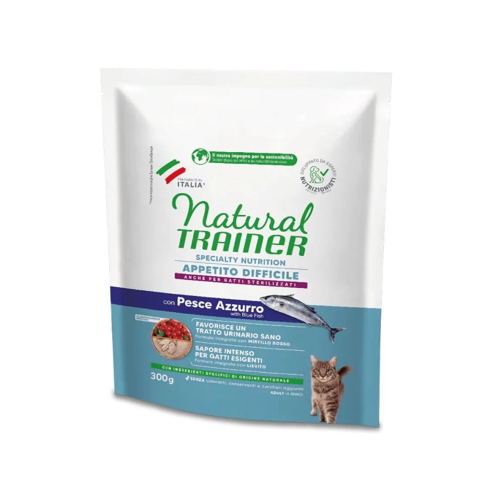 Natural Trainer Cat Appetito Difficile Pesce Azzurro 300g