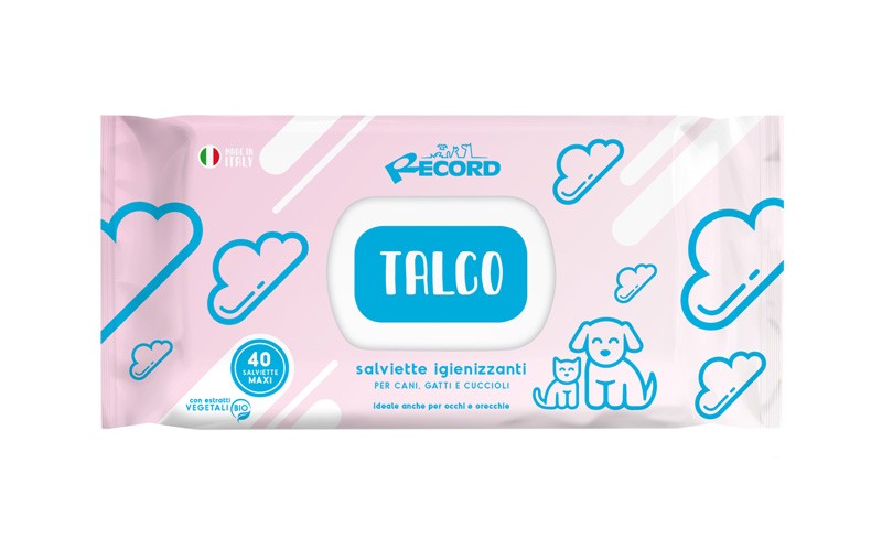 Record Salviette Igienizzanti Maxi Talco 40 pz