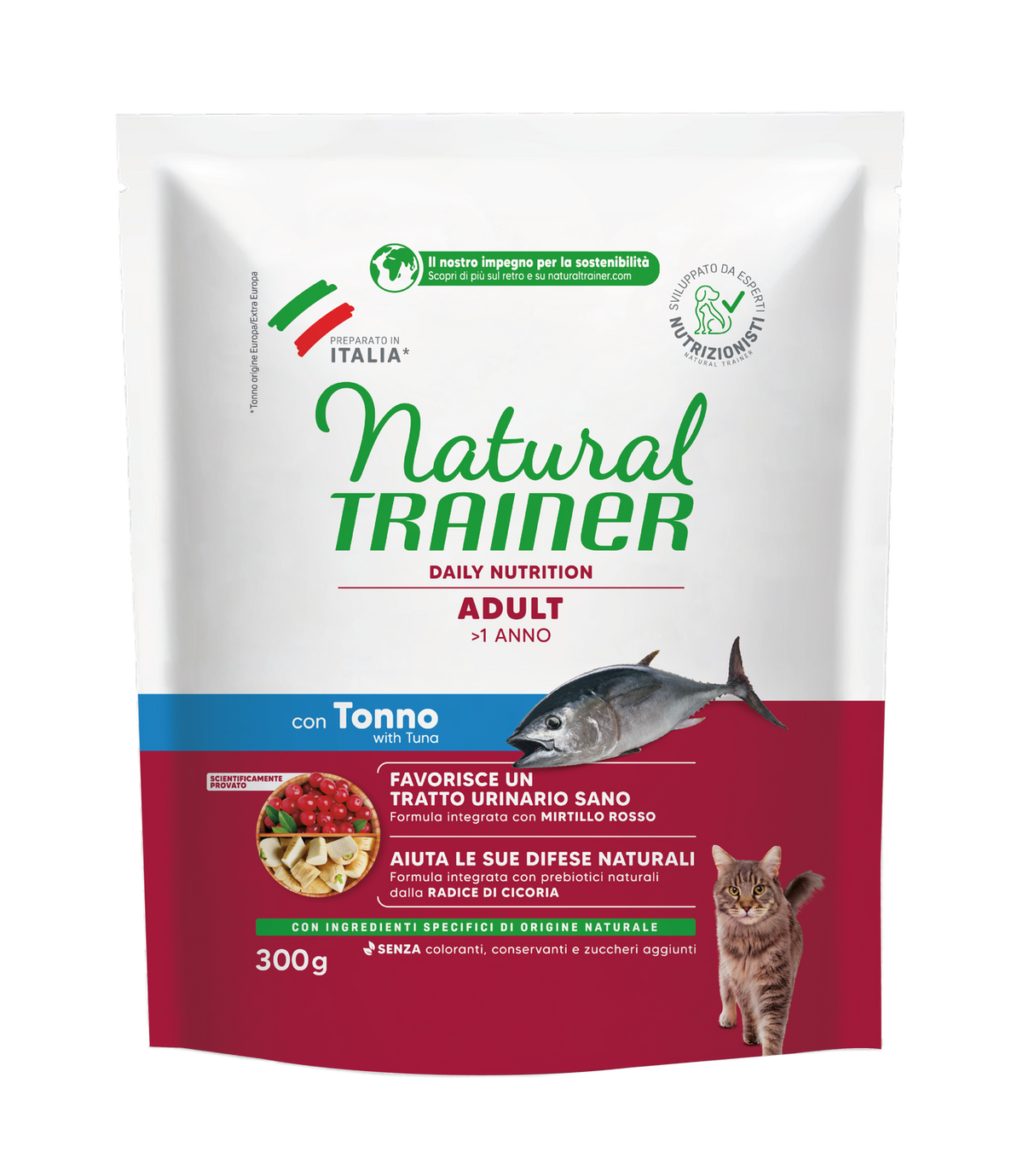 Natural Trainer Cat Adult Tonno 300g