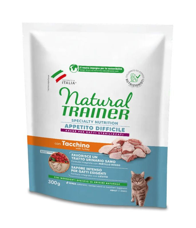 Natural Trainer Specialty Nutrition Gatto Appetito Difficile con Tacchino 300g