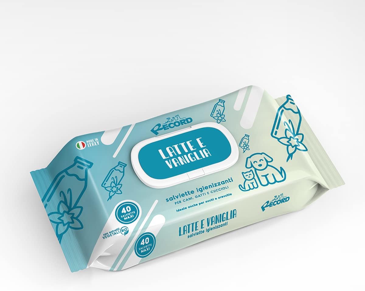 Record Salviette Igienizzanti Maxi Latte e Vaniglia – 40 pz