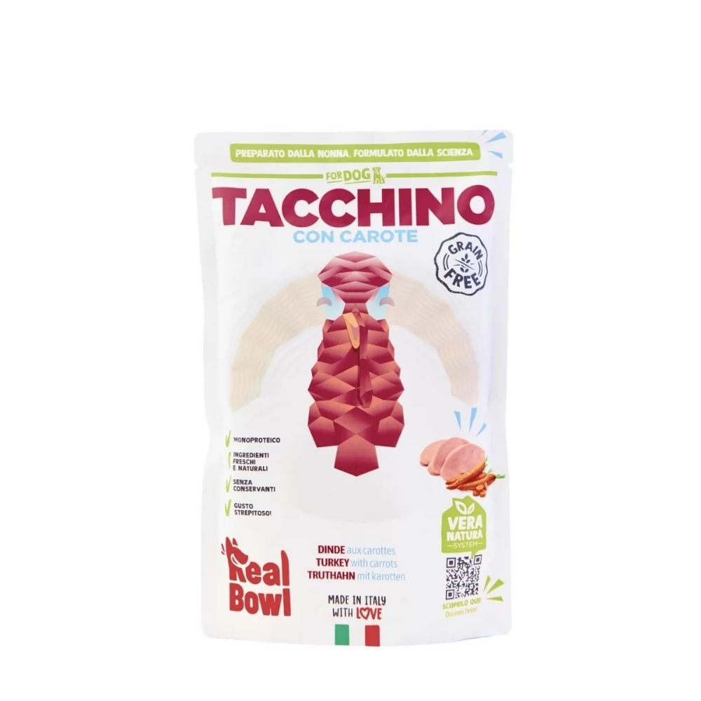 Real Bowl Cane Grain Free Tacchino 400g