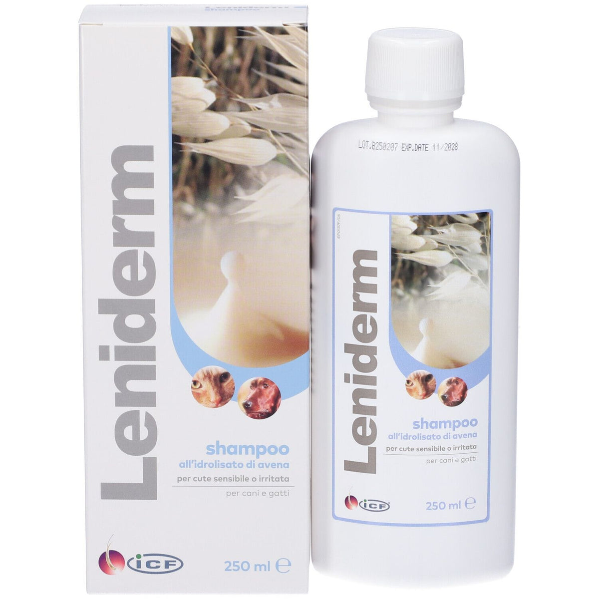 ICF Leniderm Shampoo Cani e Gatti 250 ml