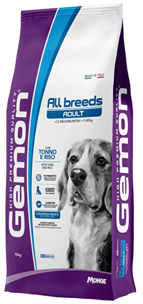 Monge Gemon All Breeds Adult con Tonno e Riso 15 kg