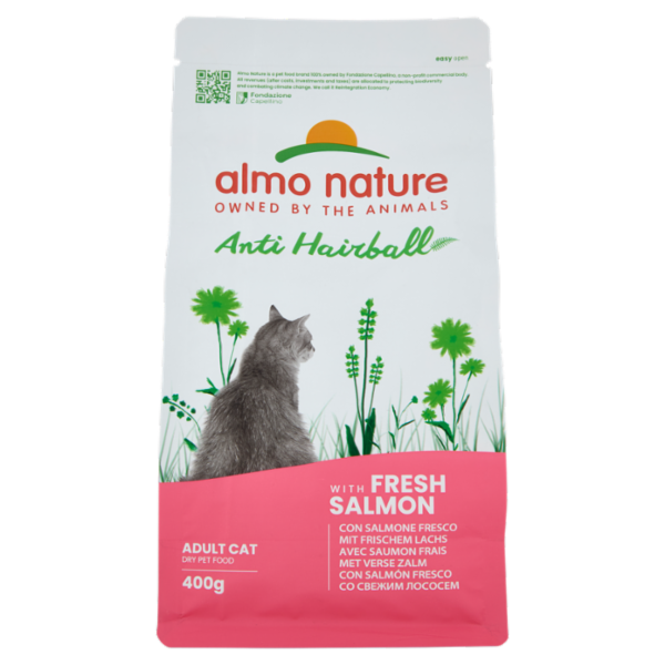 Almo Nature Anti Hairball con Salmone Fresco 400 g