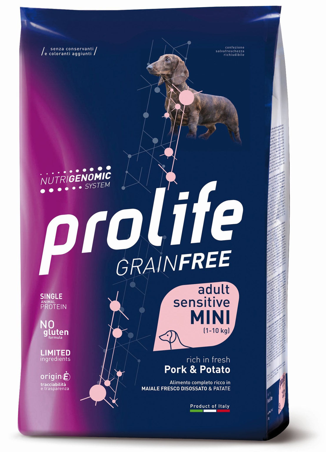 Prolife Grain Free Adult Sensitive Pork & Potato Mini 2 kg