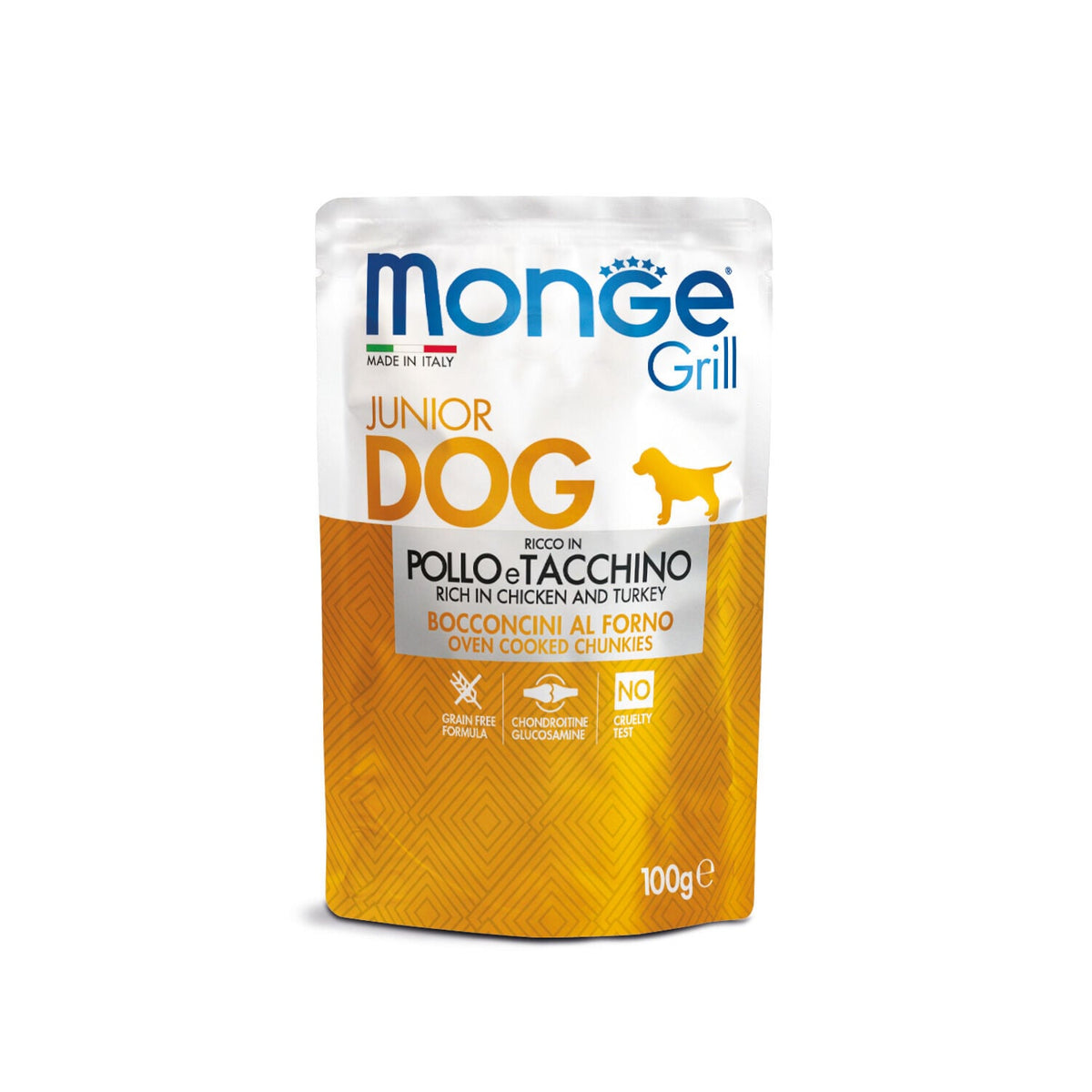Monge Grill Puppy & Junior Pollo e Tacchino 100g