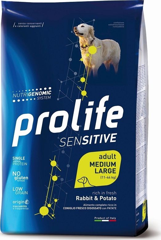 Prolife Sensitive Adult Medium/Large Coniglio e Patate 10 kg