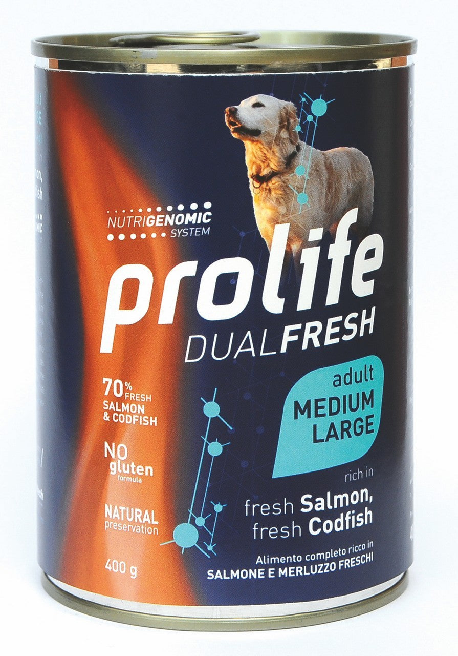 Prolife Dog Wet Adult Medium/Large Salmone e Merluzzo 400 g