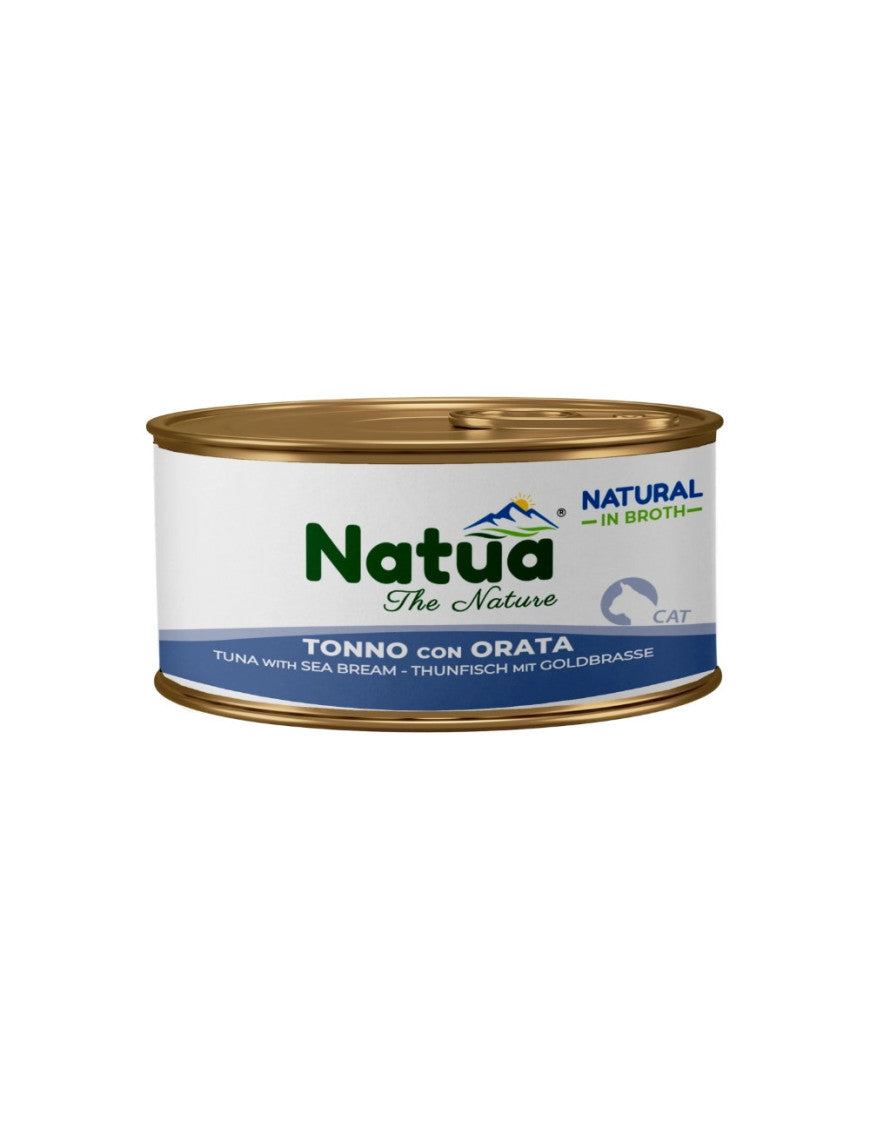 Natua Natural Cat in Broth Tonno con Orata 85g