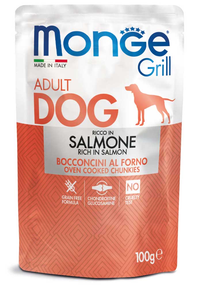 Monge Grill Bocconcini Ricco in Salmone Cane 100g