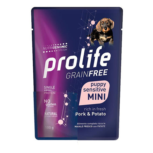 Prolife Grain Free Puppy Sensitive Pork & Potato Mini 100g