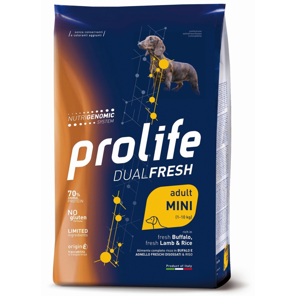 Prolife Dual Fresh Adult Mini Bufalo, Agnello e Riso 2 kg