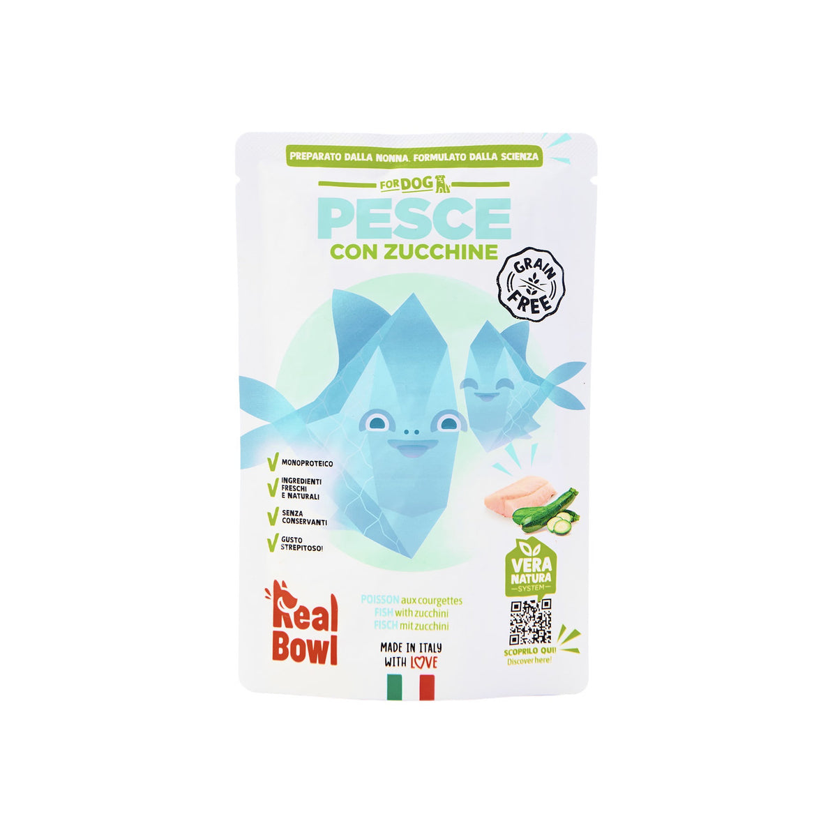 Real Bowl Busta Cane Pesce Grain Free 150g