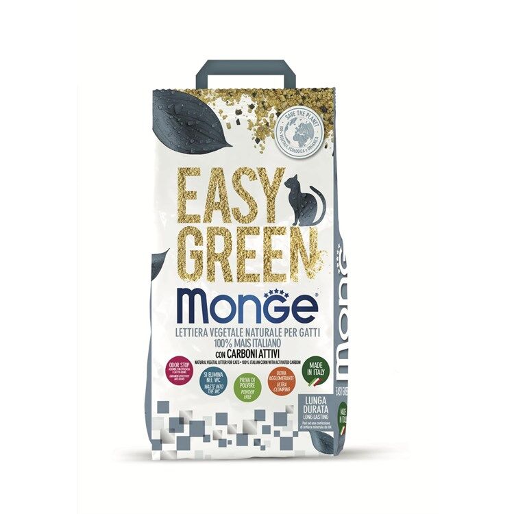 Monge Lettiera Vegetale Easy Green con Carboni Attivi 7 kg