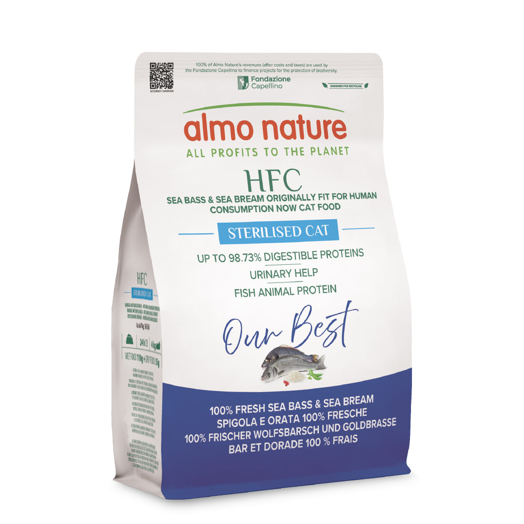 Almo Nature HFC Our Best Adult Sterilised Spigola e Orata Fresche 300g