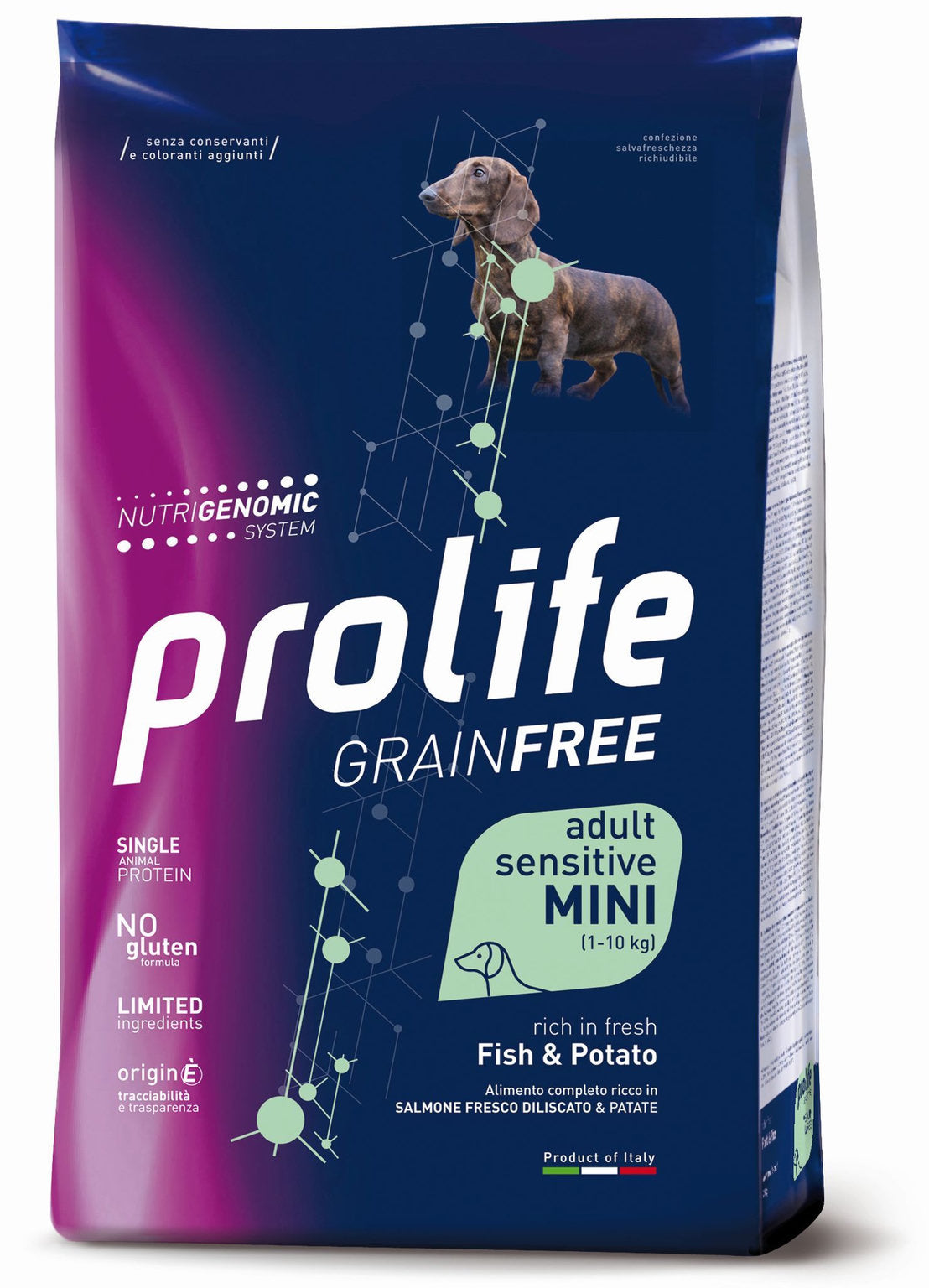 Prolife Grain Free Adult Sensitive Fish & Potato Mini 600g